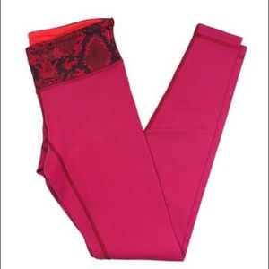 Lululemon Reversible Pink / Red Leggings